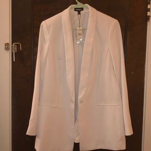 Express White Long Sleeve Blazer